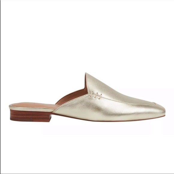 Marc Fisher Shoes - Marc Fisher | Pam Gold Leather Mule